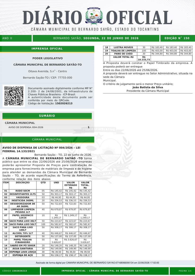 Capa da edição